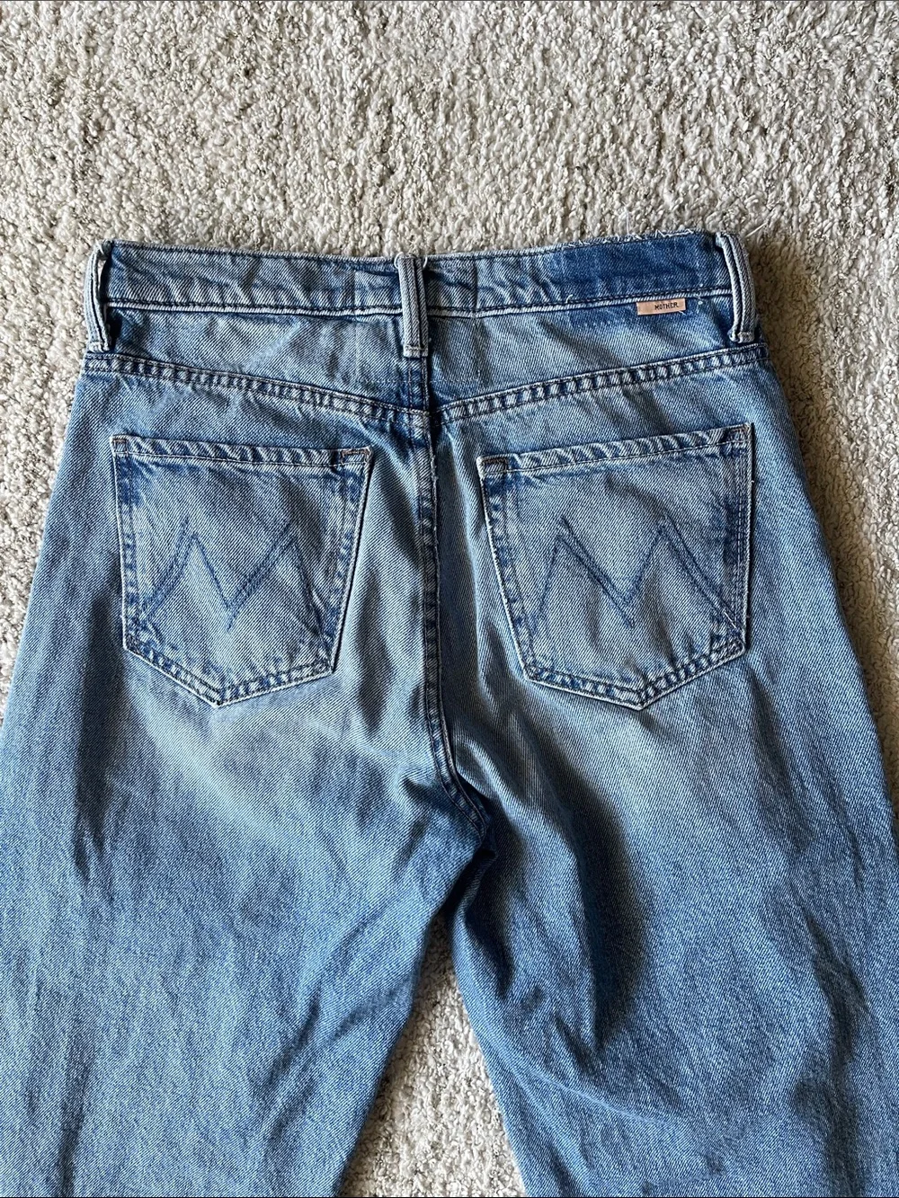 MOTHER Dodger Ankle Jeans in Leap of Faith Wide Leg Size 24